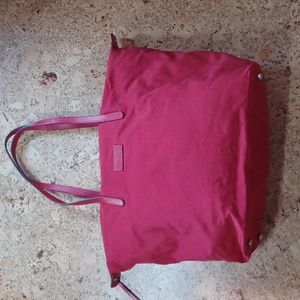 Rebecca Minkoff Red Lined Nylon Tote Bag